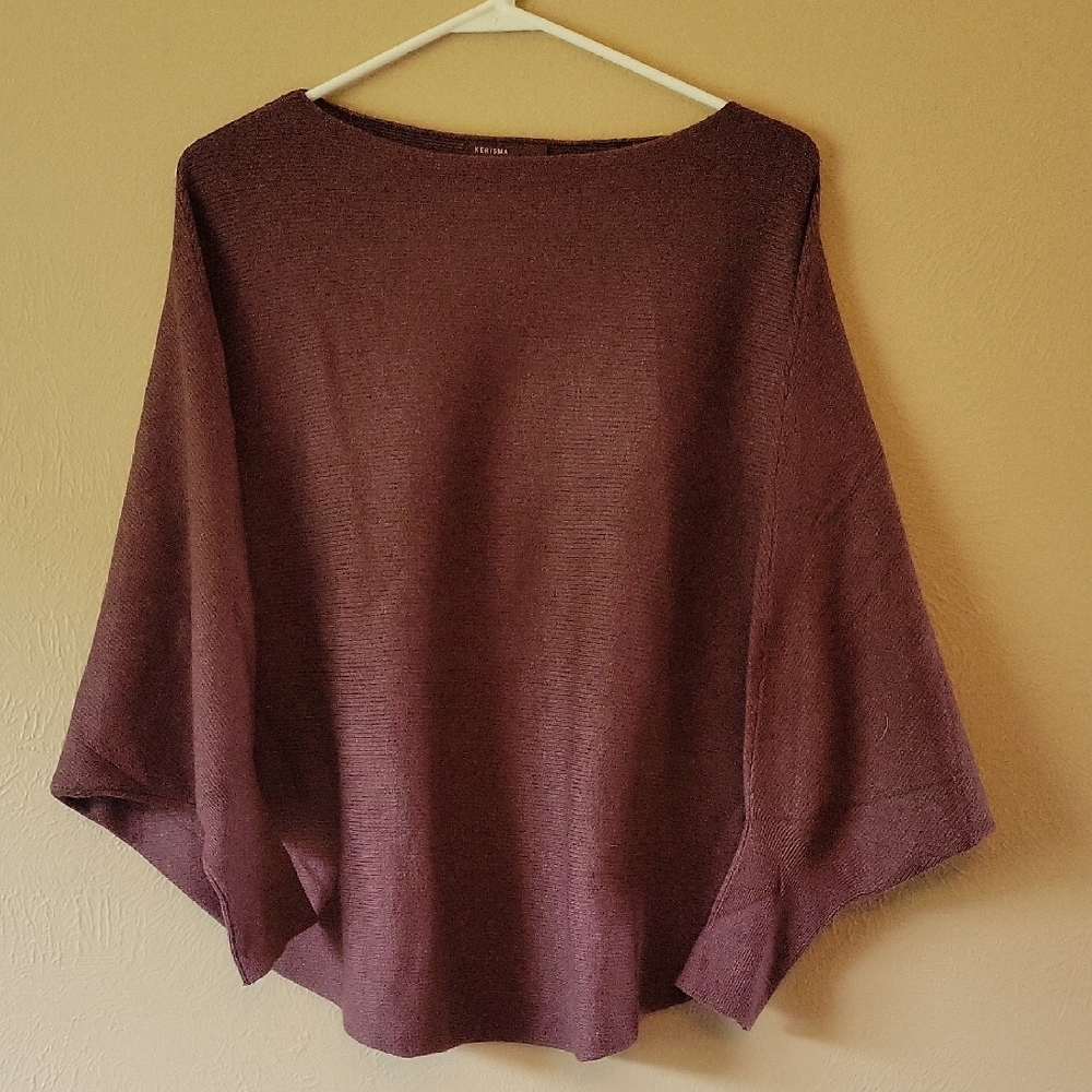 Kerisma Chocolate Brown Sweater with Dolman Sleeves